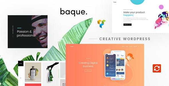 Baque v1.0.7 - Multipurpose Onepage Creative WP Theme