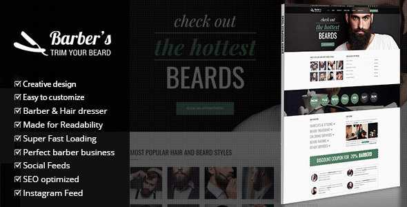 Barber v1.6 - WordPress Theme for Barbers & Hair Salons