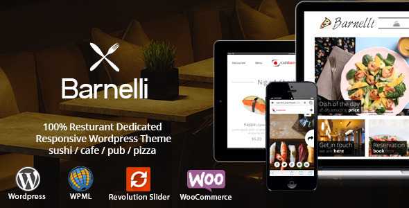 Barnelli - Restaurant Responsive Wordpress Theme