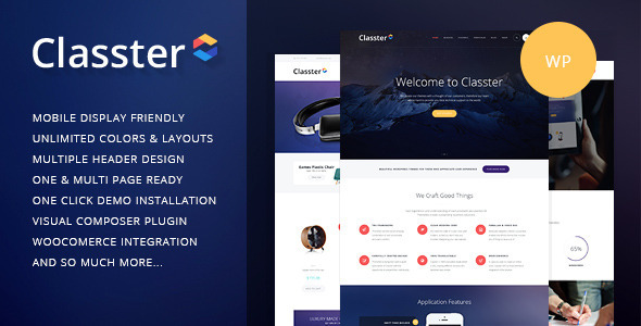 CLASSTER V2.0 - MULTI-PURPOSE WORDPRESS THEME