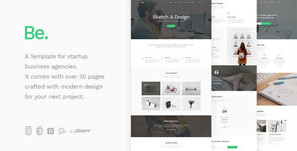 Be - Startup Business HTML Template