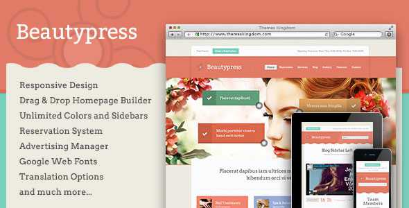 BeautyPress - Themeforest Responsive WordPress Theme