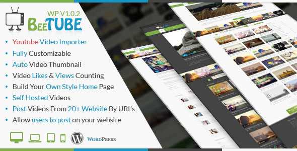 BeeTube - Themeforest Video WordPress Theme