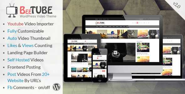 BeeTube v2.0 - Themeforest Video WordPress Theme