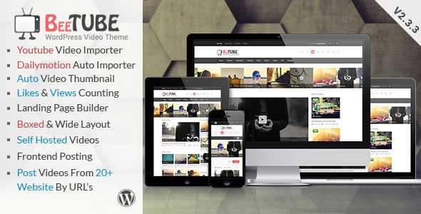 BeeTube v2.3.3 - Themeforest Video WordPress Theme