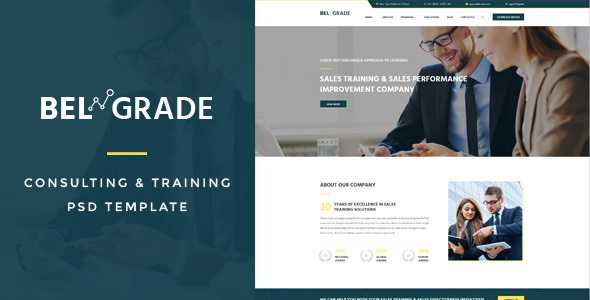 Belgrade - Training & Consulting PSD Template
