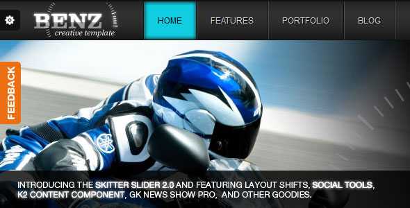 Benz - Themeforest Creative Template For Joomla!
