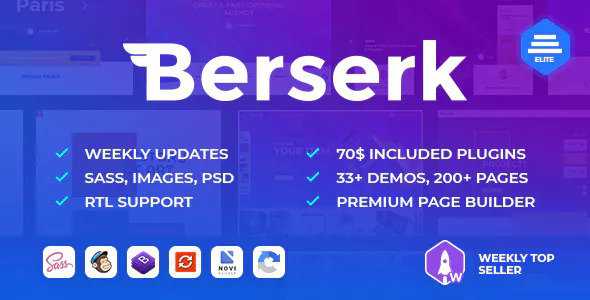 Berserk v1.8.9 - Multipurpose & Commerce Template with Page Builder