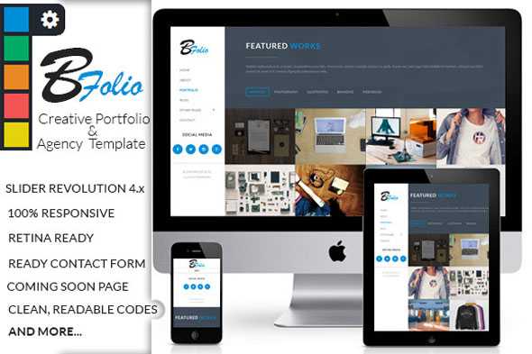 BFolio - Creativemarket Creative Portfolio & Agency