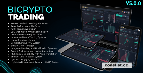 Bicrypto v5.6.0 - Crypto Trading Platform + Addons
