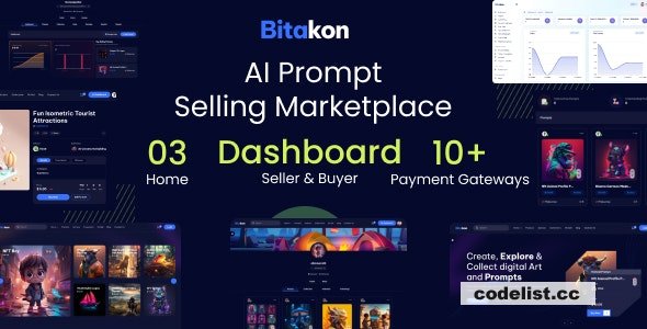 Bitakon v1.0 - AI Prompt Buy Selling Marketplace (Multi Seller) - nulled
