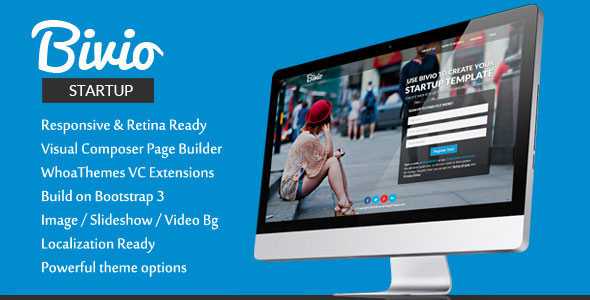 Bivio - Bootstrap 3 App Landing Page WordPress