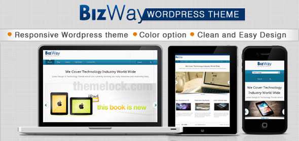 BizWay Responsive InkThemes Clean & Simple WP Theme