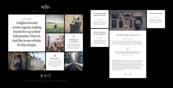 Bleecker – Responsive Retina-Ready HTML5 Portfolio