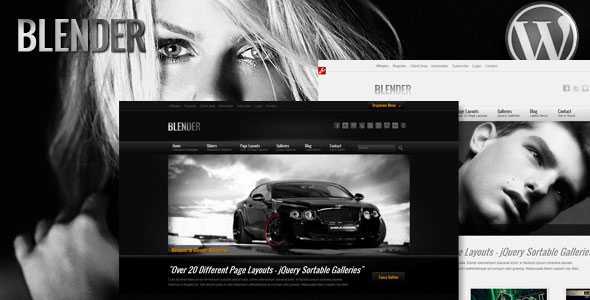 Blender Wordpress Portfolio Themeforest Theme