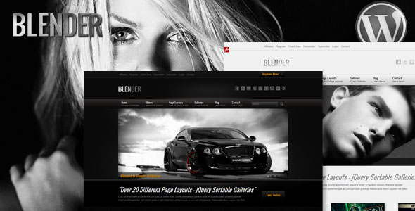 BLENDER WORDPRESS PORTFOLIO THEMEFOREST THEME