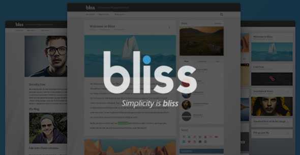 Bliss - Themeforest Personal Minimalist WP Blog Theme