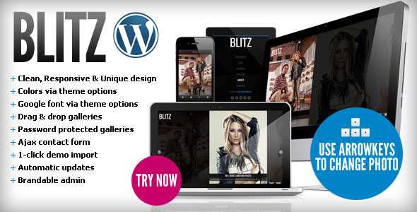 Blitz - Responsive & Unique Themeforest Wordpress Theme