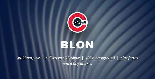 Blon v1.0 - Personal Portfolio Template