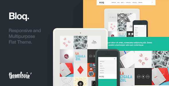 Bloq: Themeforest Responsive and Multipurpose Flat Theme
