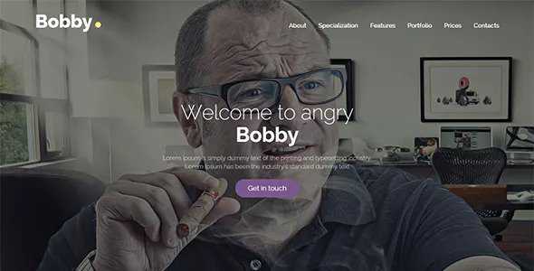 Bobby - Creative Service HTML Landing Page