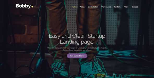 Bobby - Creative Service Landing Page Drupal 8 Theme