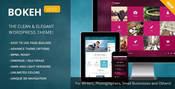 Bokeh v1.5.2 - WordPress Theme for Blog and Business