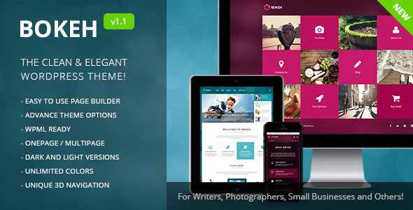 Bokeh - WordPress Theme for Blog & Business