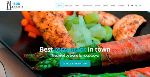 Bon Appetit – Creativemarket Responsive Restaurant