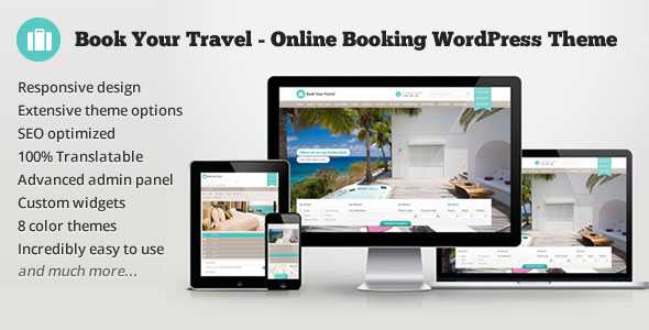 Book Your Travel v4.0 - Online Booking WordPress Theme
