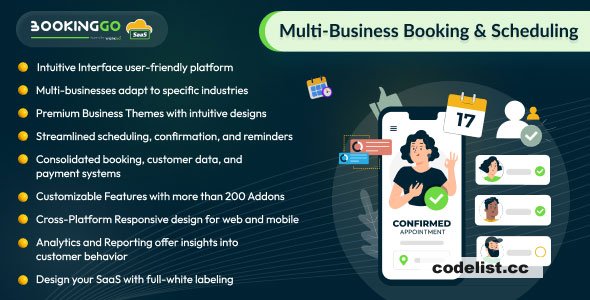 BookingGo SaaS v5.6 - Multi Business Appointment Booking and Scheduling - nulled