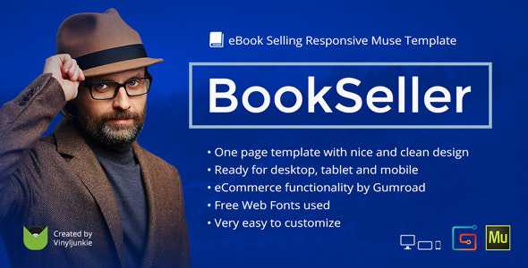BookSeller v2.0 - eBook Selling Responsive Muse Template
