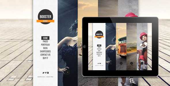 BOOSTERIUS - Themeforest Responsive one page slide WordPress