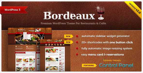 Bordeaux 2.0.8 - Premium Restaurant Themeforest Theme