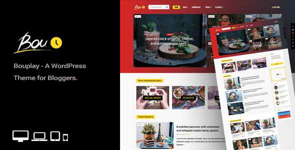 Bouplay WP v1.9 - A WordPress Theme for Bloggers