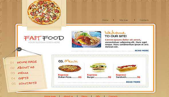 Boxedart Food 2 Go Template
