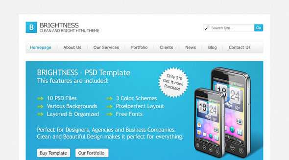 Brightness - Themeforest HTML Template