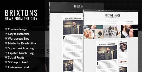 Brixton v2.0 - Minimal & Personal WordPress Blog Theme