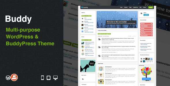 Buddy - Themeforest Multi-purpose WordPress & BuddyPress Theme