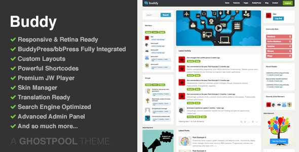 Buddy v1.20 - Multi-purpose WordPress & BuddyPress Theme