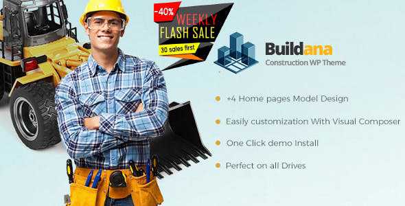 Buildana v1.4 - Construction & Building WordPress Theme