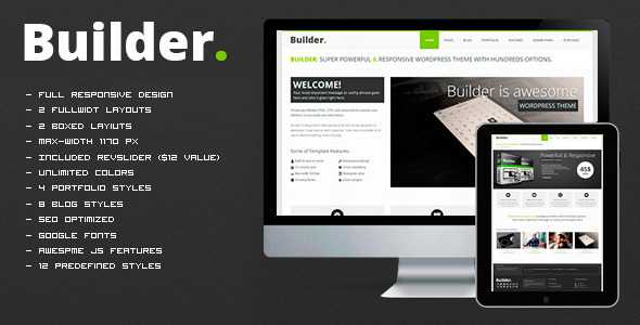 BUILDER v1.1 - Responsive HTML Template