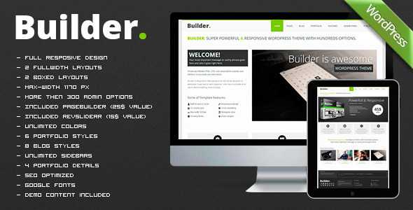 BUILDER v1.3.4 - Responsive Multi-Purpose Theme