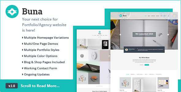Buna - Your Next Agency/Portfolio HTML Template