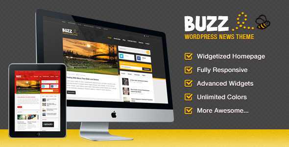 Buzz, a Fun Themeforest News Theme for WordPress