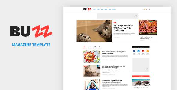 BUZZ - News, Magazine, Viral & Buzz PSD Template