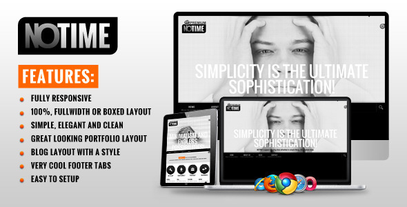 NOTIME - THEMEFOREST BUSINESS PORTFOLIO WORDPRESS THEME