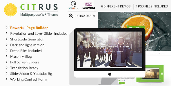 CITRUS V1.9 - CREATIVE ONE PAGE MULTI-PURPOSE THEME