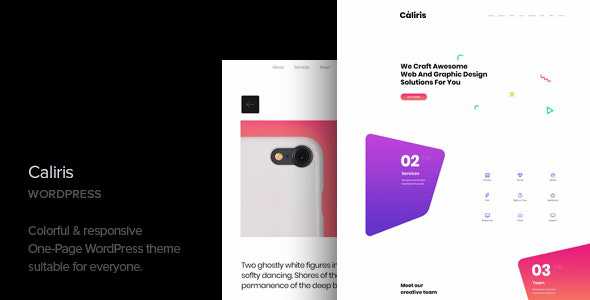 Caliris v1.3 - Responsive One Page WordPress Theme