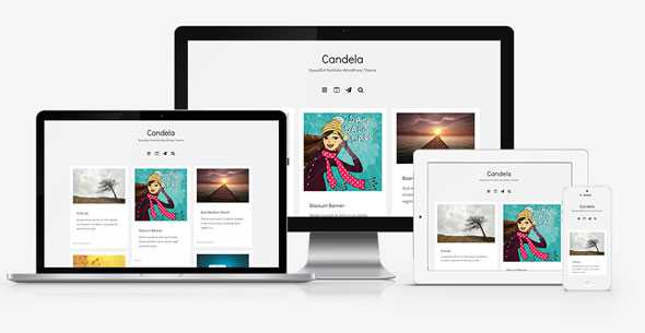 Candela - Creativemarket Portfolio WordPress Theme